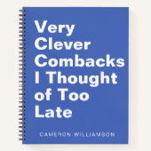 Personalisiertes fsonniges Sarcastisches Zitat für Notizblock (Vorderseite)