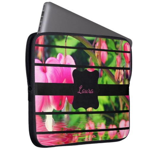 Personalisiertes Fuchsiendesign Laptopschutzhülle (Vorne Rechts)