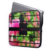 Personalisiertes Fuchsiendesign Laptopschutzhülle (Vorderseite Links)