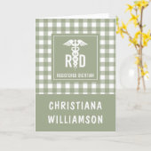 Personalisiertes FuE-Register Kariertes Muster Karte (Gelbe Blume)