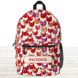 Personalisiertes Fun Farbiges Wasserfarben Muster Bedruckter Rucksack