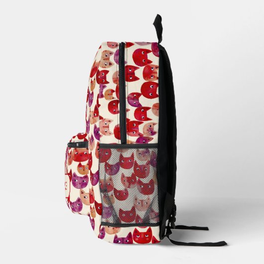 Personalisiertes Fun Farbiges Wasserfarben Muster Bedruckter Rucksack (Rechts)
