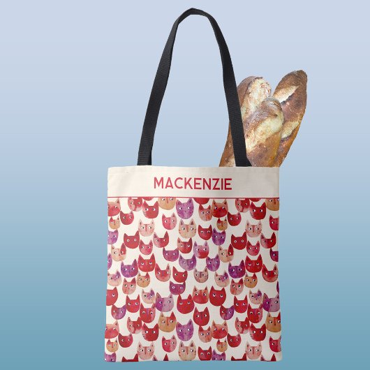 Personalisiertes Fun Farbiges Wasserfarben Muster Tasche