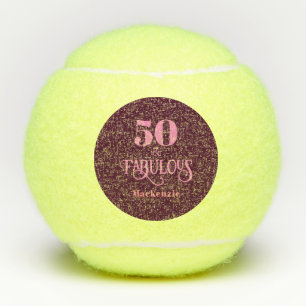 Personalisiertes Fünfzig und Fantastisches Burgund Tennisbälle