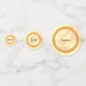 Personalisiertes funkelnd Gold Happy 104. Geburtst Konfetti (Vorderseiten)