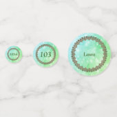 Personalisiertes funkelnd grünes Happy 103. Geburt Konfetti (Vorderseiten)