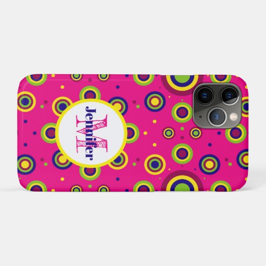 Personalisiertes Funkkreismuster Case-Mate iPhone Hülle (Rückseite (Horizontal))