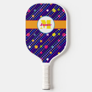 Personalisiertes Funky Circles- und Dashes Pickleball Schläger