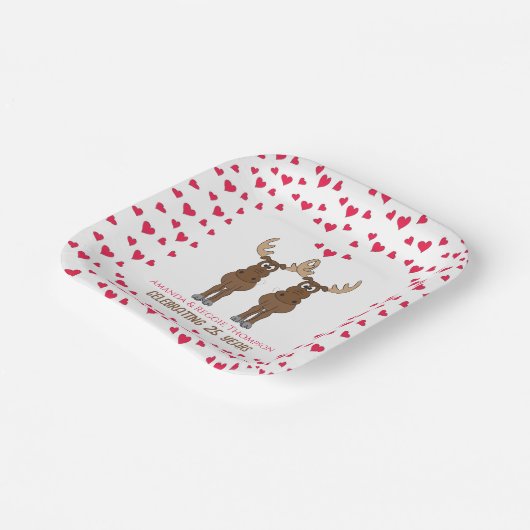 Personalisiertes Funny Anniversary Pappteller (Gewinkelt)