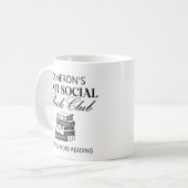Personalisiertes Funny Book Lover Introvert Spaß Kaffeetasse (Vorderseite Links)