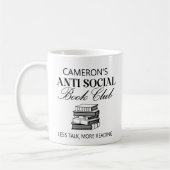 Personalisiertes Funny Book Lover Introvert Spaß Kaffeetasse (Links)