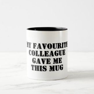 Personalisiertes Funny Colleague Geschenk Geheimni Zweifarbige Tasse