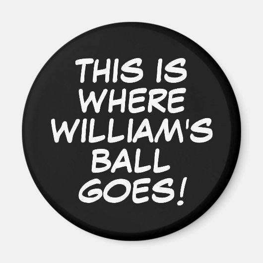 Personalisiertes Funny Comic Golf Ball Marker Magnet (Vorne)