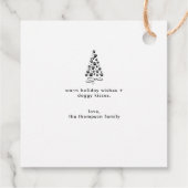 Personalisiertes Funny Dog Picture Weihnachten Fot Geschenkanhänger (Rückseite)