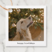 Personalisiertes Funny Dog Picture Weihnachten Fot Geschenkanhänger (Vorderseite)