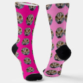 Personalisiertes Funny Face Foto Socken (Gewinkelt)