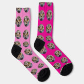 Personalisiertes Funny Face Foto Socken (Rechts)