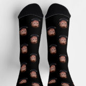 Personalisiertes Funny Face Foto Socken (Oben)