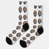 Personalisiertes Funny Face Foto Socken (Linkes Detail)