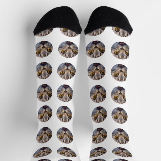 Personalisiertes Funny Face Foto Socken (Oben)