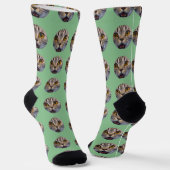 Personalisiertes Funny Face Foto Socken (Gewinkelt)
