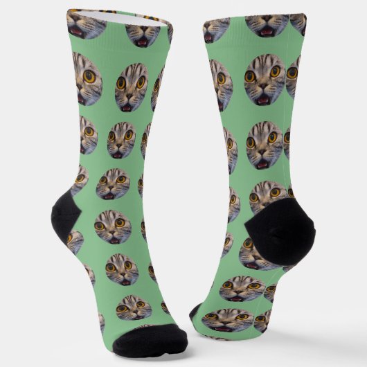 Personalisiertes Funny Face Foto Socken (Gewinkelt)