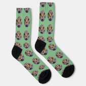 Personalisiertes Funny Face Foto Socken (Rechts)
