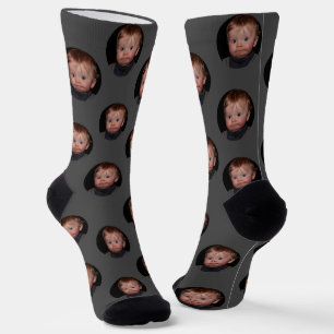 Personalisiertes Funny Face Foto Socken