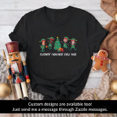 Personalisiertes Funny Face Foto Weihnachtself T-Shirt