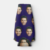 Personalisiertes Funny Face Picture Einzigartiges Flaschenkühler (Vorderseite)