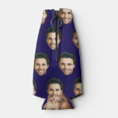 Personalisiertes Funny Face Picture Einzigartiges Flaschenkühler (Rückseite)