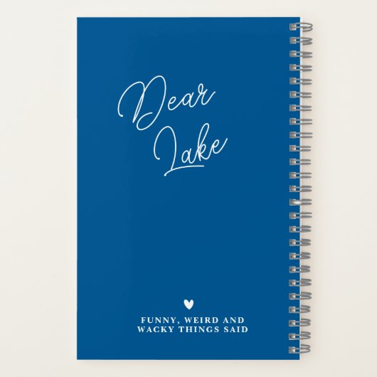 Personalisiertes Funny FAMILY Quotes Journal Notizblock (Rückseite)