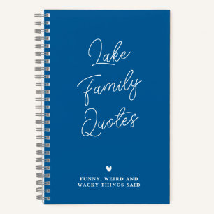 Personalisiertes Funny FAMILY Quotes Journal Notizblock