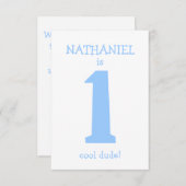 Personalisiertes Funny First Birthday Boy Party Einladung (Vorne/Hinten)