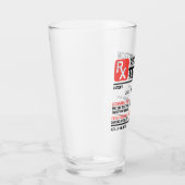 Personalisiertes Funny RX Tequila Prescription Gla Glas (Rechts)