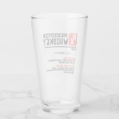 Personalisiertes Funny RX Whiskey Prescrillglas Glas (Rückseite)