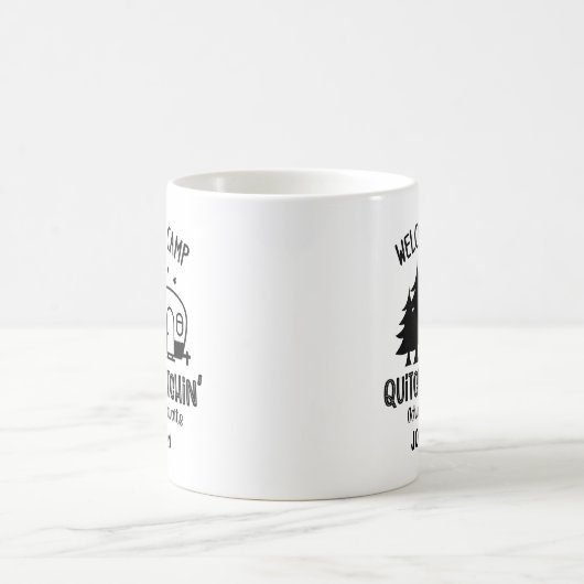 Personalisiertes Funny Sarcastic Camping Kaffeetasse (Mittel)
