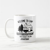 Personalisiertes Funny Sarcastic Camping Kaffeetasse (Links)
