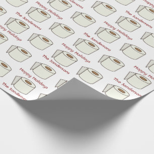 Personalisiertes Funny Toilet Papier glücklich Url Geschenkpapier