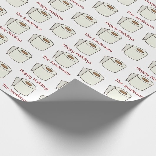 Personalisiertes Funny Toilet Papier glücklich Url Geschenkpapier (Ecke)