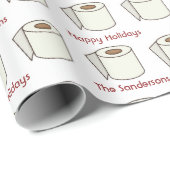 Personalisiertes Funny Toilet Papier glücklich Url Geschenkpapier (Rolleneckpunkt)