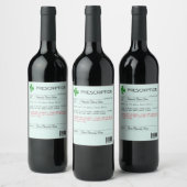 Personalisiertes Funny Wine-Label Weinetikett (Flaschen)
