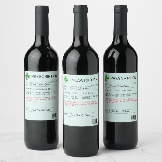 Personalisiertes Funny Wine-Label Weinetikett (Flaschen)