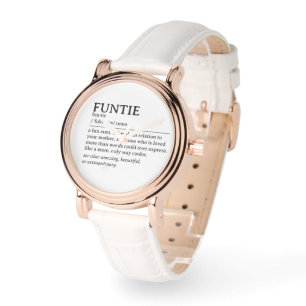 Personalisiertes Funtie-Definition-Zitat Armbanduhr