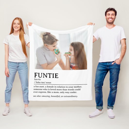 Personalisiertes Funtie-Definition-Zitat Fleecedecke (Beispiel)