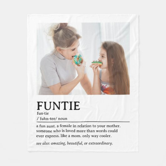 Personalisiertes Funtie-Definition-Zitat Fleecedecke (Vorderseite)