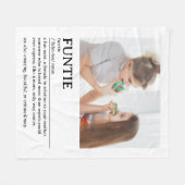 Personalisiertes Funtie-Definition-Zitat Fleecedecke (Vorderseite (Horizontal))