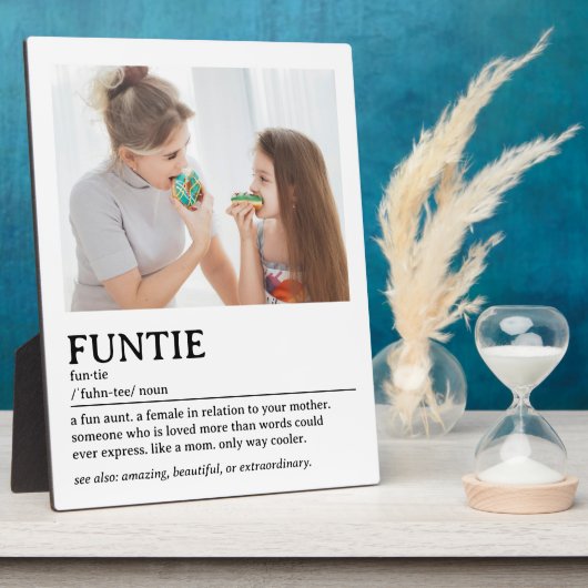 Personalisiertes Funtie-Definition-Zitat Fotoplatte (Seite)