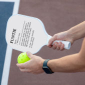 Personalisiertes Funtie-Definition-Zitat Pickleball Schläger
