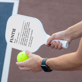 Personalisiertes Funtie-Definition-Zitat Pickleball Schläger